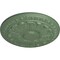 Ekena Millwork Colton Ceiling Medallion (Fits Canopies up to 4 3/4"), 15 3/4"OD x 1 1/2"P, Athenian Green CM15CNAGF - alternate 3